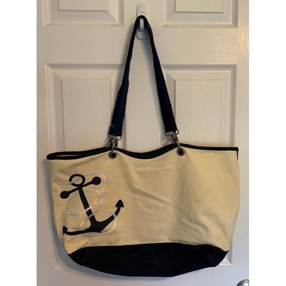 Thirty One 31 Canvas Crew Anchor Tote Bag